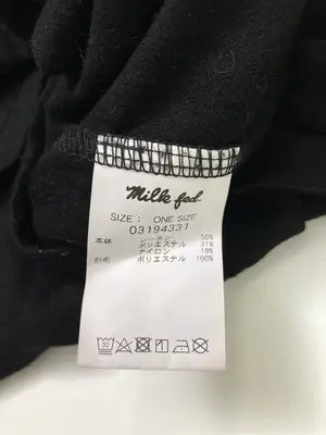 milk ged/Tシャツ/カットソー/トップス/ブラック/one