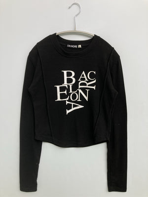 Tシャツ/カットソー/トップス/ブラック/2