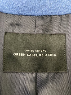 Green Label Relaxing/グリーンレーベルリラクシング/ノーカラーコート/ジャケット/アウター/ブルー/40