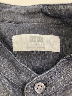 UNIQLO/ユニクロ/シャツ/ブラウス/トップス/ネイビー/M
