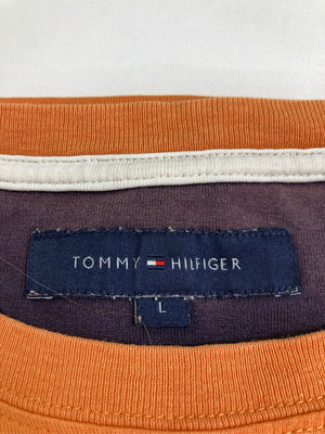 TOMMY HILFIGER/トミーヒルフィガー/Tシャツ/カットソー/トップス/オレンジ/L