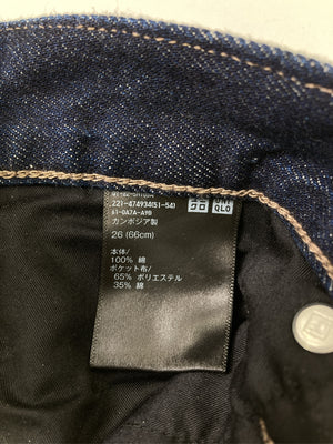 UNIQLO/ユニクロ/デニムパンツ/パンツ/ネイビー/26(66cm)