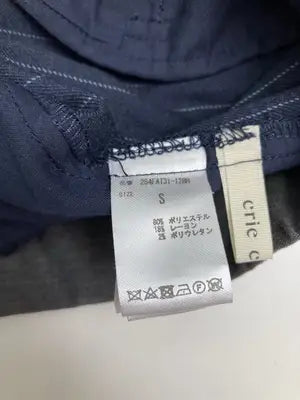 crie conforto/クリエコンフォルト/スラックス/パンツ/ネイビー/S