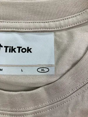 TikTok/Tシャツ/カットソー/トップス/ベージュ/XL