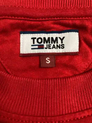 TOMMY JEANS/トミージーンズ/Tシャツ/カットソー/トップス/レッド/S