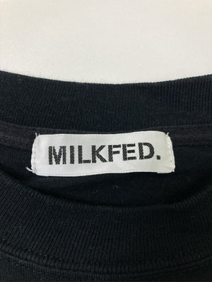 MILK FED./ミルクフェド/Tシャツ/カットソー/トップス/ブラック/ONE SIZE