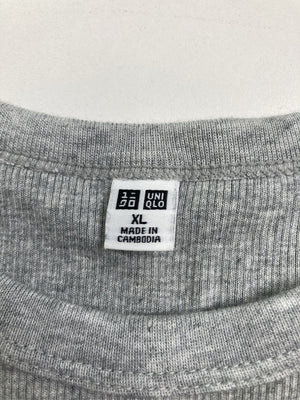UNIQLO/ユニクロ/Tシャツ/カットソー/トップス/グレー/XL