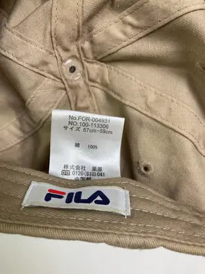 FILA/フィラ/キャップ/帽子/ベージュ/57cm-59cm