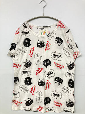 Flap/Tシャツ/カットソー/トップス/ホワイト/Free