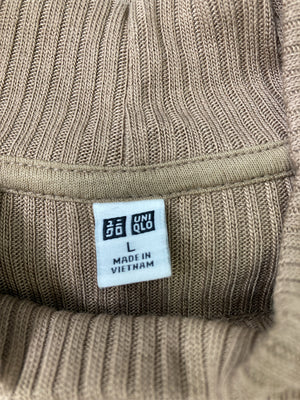 UNIQLO/ユニクロ/ニット/セーター/トップス/ブラウン/L