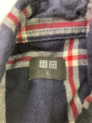UNIQLO/ユニクロ/シャツ/ブラウス/トップス/ネイビー/L