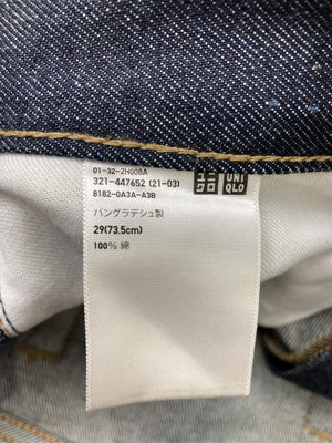 UNIQLO JEANS/ユニクロジーンズ/デニムパンツ/パンツ/ネイビー/29(73.5cm)