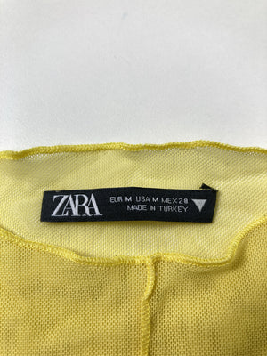 ZARA/ザラ/Tシャツ/カットソー/トップス/イエロー/M
