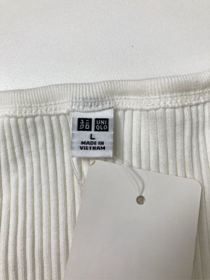 UNIQLO/ユニクロ/Tシャツ/カットソー/トップス/ホワイト/L