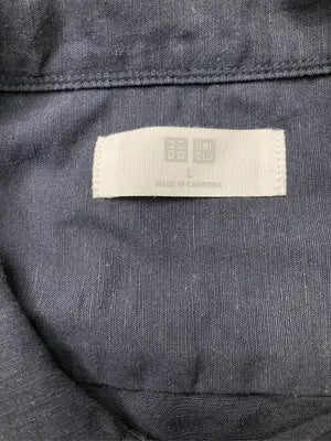 UNIQLO/ユニクロ/シャツ/ブラウス/トップス/ネイビー/L