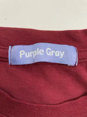 Purple Gray/Tシャツ/カットソー/トップス/レッド
