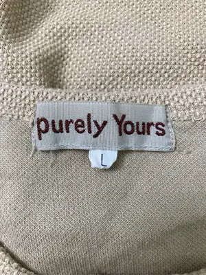 PURELY YOURS/ピュアリーユアーズ/Tシャツ/カットソー/トップス/ベージュ/L