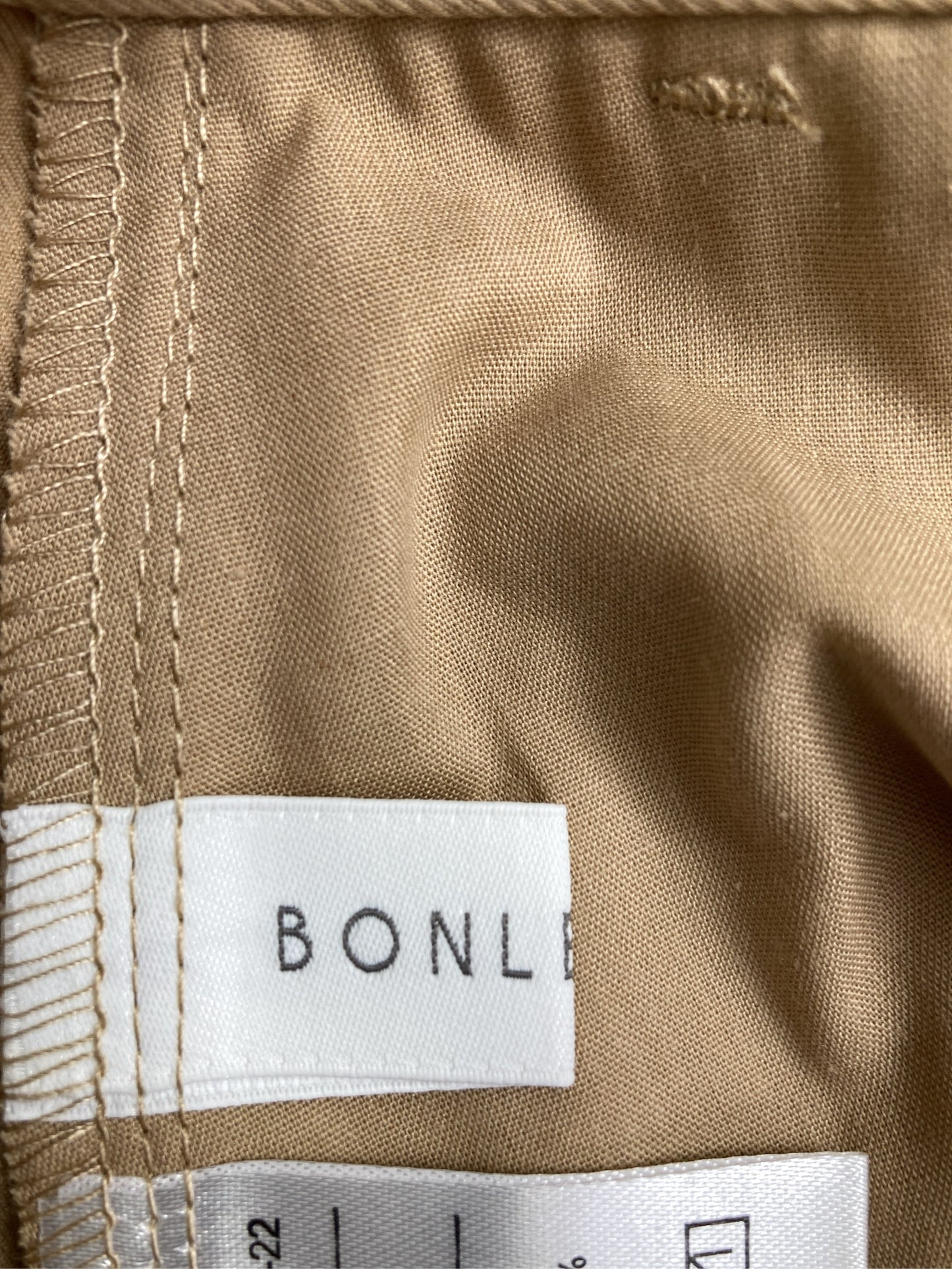 BONLECILL/ボンルシール/スラックス/パンツ/ベージュ/S