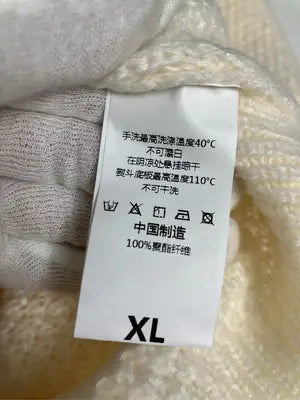 ニット/セーター/トップス/アイボリー/XL