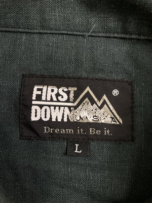 FIRST DOWN/ファーストダウン/シャツ/ブラウス/トップス/グリーン/L