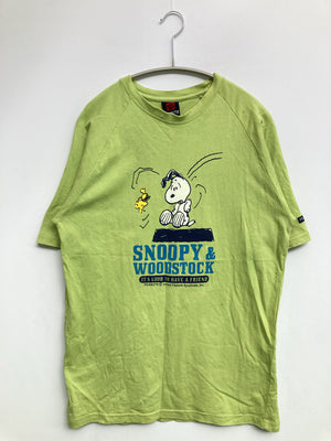 PEANUTS/ピーナッツ/Tシャツ/カットソー/トップス/グリーン/L