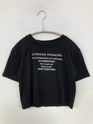YJL/Tシャツ/カットソー/トップス/ブラック/L