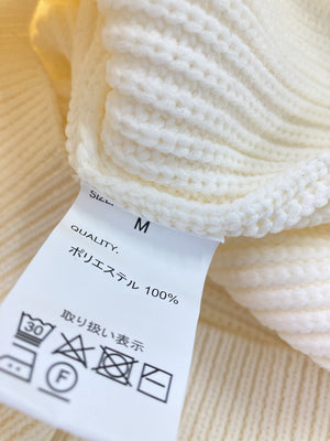 MONO-MART/モノマート/ニット/セーター/トップス/ホワイト/M