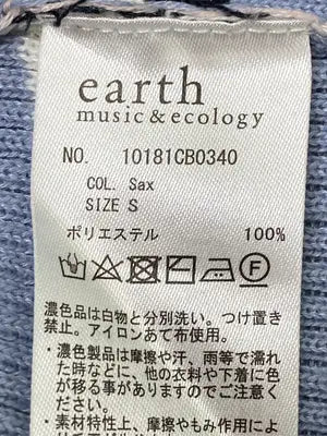 earth music&ecology/アースミュージックアンドエコロジー/ニット/セーター/トップス/スカイブルー/S