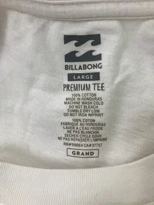 BILLABONG/ビラボン/Tシャツ/カットソー/トップス/ホワイト/LARGE