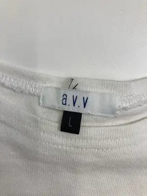 a.v.v/アーヴェヴェ/Tシャツ/カットソー/トップス/ホワイト/L