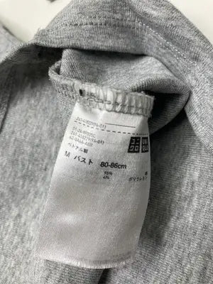 UNIQLO/ユニクロ/Tシャツ/カットソー/トップス/グレー/M