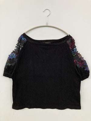 JEANASIS/ジーナシス/Tシャツ/カットソー/トップス/ブラック