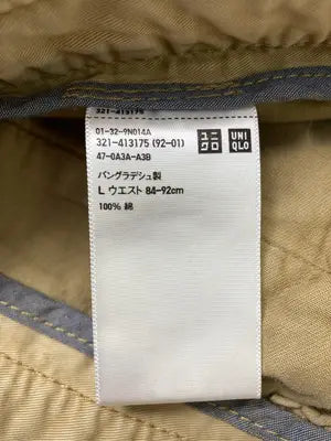 UNIQLO/ユニクロ/チノパンツ/パンツ/ベージュ/L