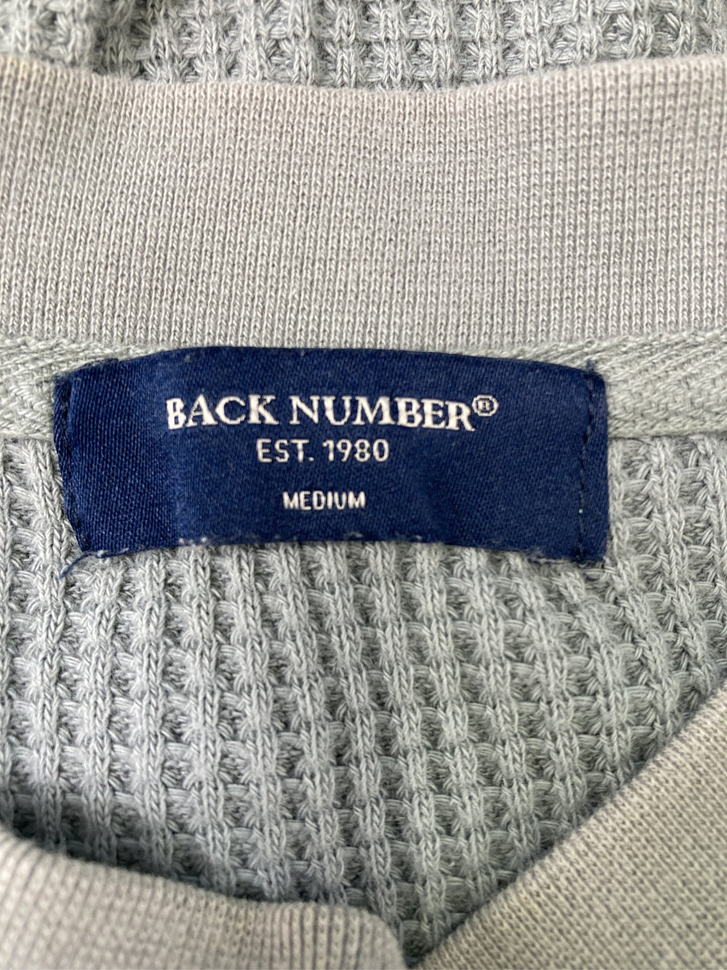BACK NUMBER/バックナンバー/Tシャツ/カットソー/トップス/グレー/MEDIUM
