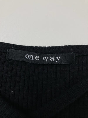 One Way/ワンウェイ/Tシャツ/カットソー/トップス/ブラック/F