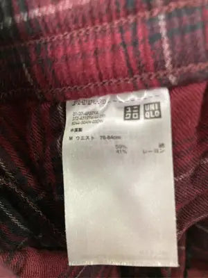 UNIQLO/ユニクロ/スラックス/パンツ/レッド/M