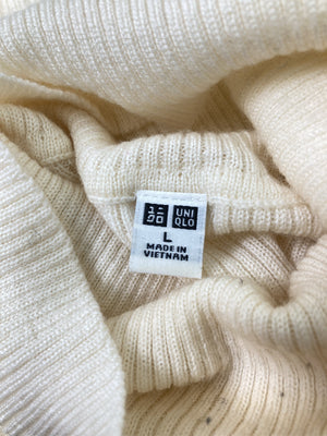 UNIQLO/ユニクロ/ニット/セーター/トップス/アイボリー/L