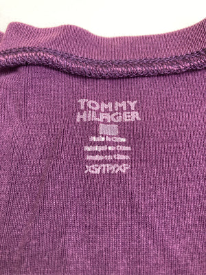 TOMMY HILFIGER/トミーヒルフィガー/Tシャツ/カットソー/トップス/パープル/XS