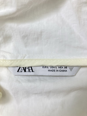 ZARA/ザラ/ナイロンジャケット/ジャケット/アウター/ホワイト/EUR L/USA L/MEX 30