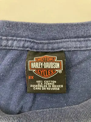 HARLEY-DAVIDSON/ハーレーダビッドソン/Tシャツ/カットソー/トップス/ネイビー/2X