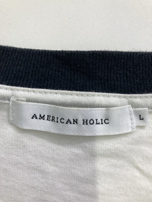 AMERICAN HOLIC/アメリカンホリック/Tシャツ/カットソー/トップス/ホワイト/L