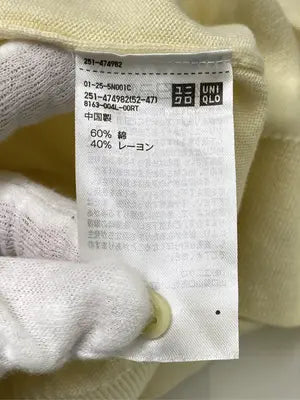 UNIQLO/ユニクロ/カーディガン/ボレロ/トップス/イエロー/L