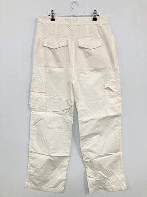 ZARA/ザラ/カーゴパンツ/パンツ/ホワイト/EUR L/USA L/MEX 30