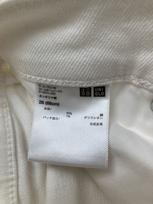 UNIQLO/ユニクロ/デニムパンツ/パンツ/ホワイト/26