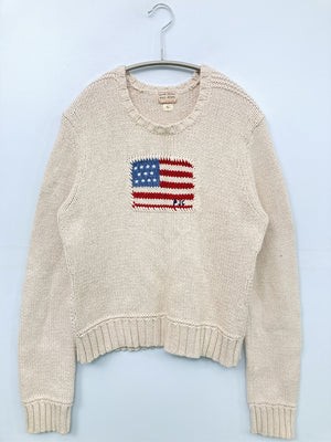 RALPH LAUREN POLO JEANS/ニット/セーター/トップス/ベージュ/L