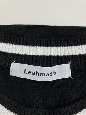 Leahmatin/Tシャツ/カットソー/トップス/ブラック/L