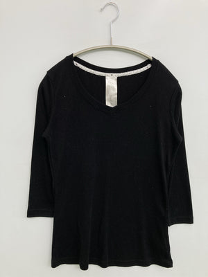 CECIL McBEE/セシルマクビー/Tシャツ/カットソー/トップス/ブラック/38