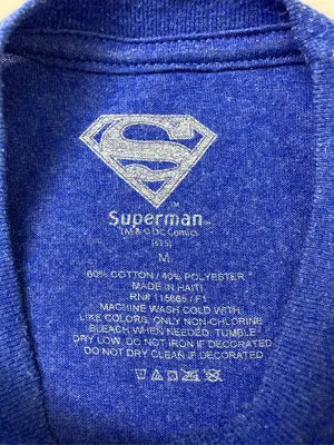 SUPERMAN/Tシャツ/カットソー/トップス/ブルー/M