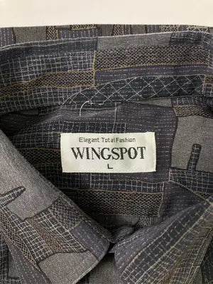 WINGSPOT/シャツ/ブラウス/トップス/ブラック/L