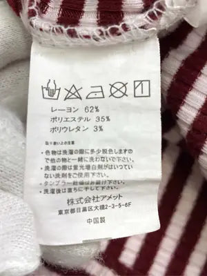 JUNOAH/ジュノア/Tシャツ/カットソー/トップス/レッド/M